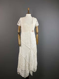 Elisa Cavaletti Sono Italiano Short Sleeve Mesh A-Line Maxi Dress – Women's XS