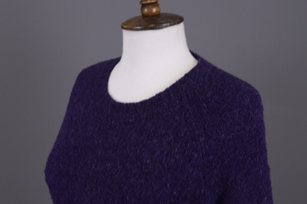 Miss Sixty Purple Knit Cropped Sweater – Size S