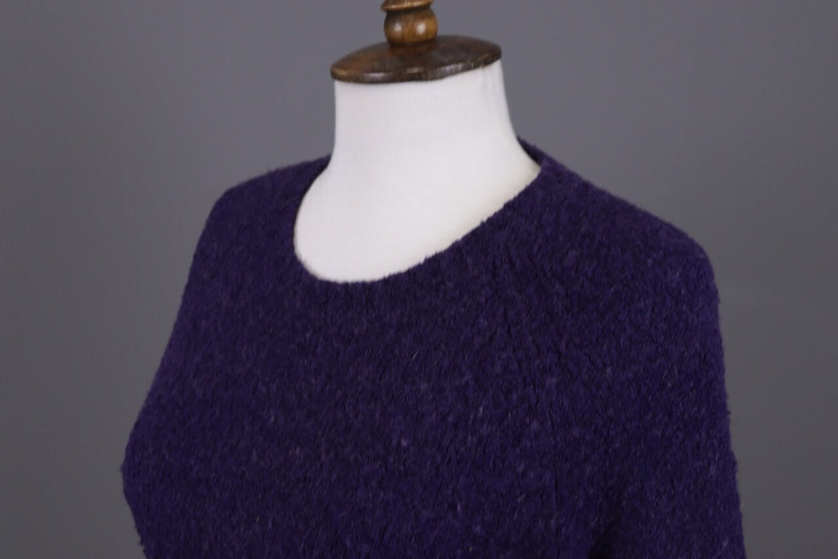 Miss Sixty Purple Knit Cropped Sweater – Size S