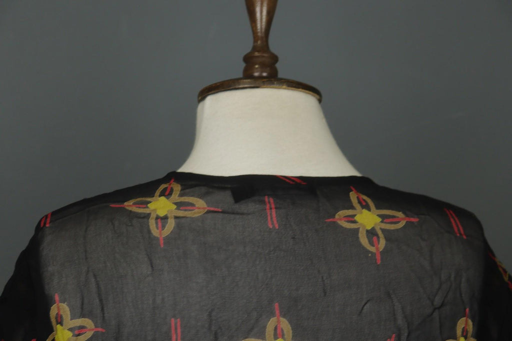 GUDRUN SJÖDEN Multi Floral Viscose Long Sleeve Button Front Shirt Dress – Size M