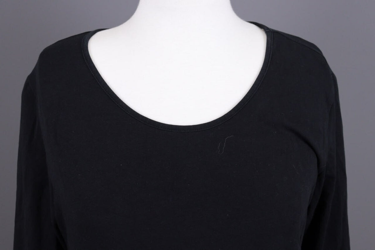 Gudrun Sjoden Black Lagenlook Long Sleeve Relaxed A-Line Dress – Size L