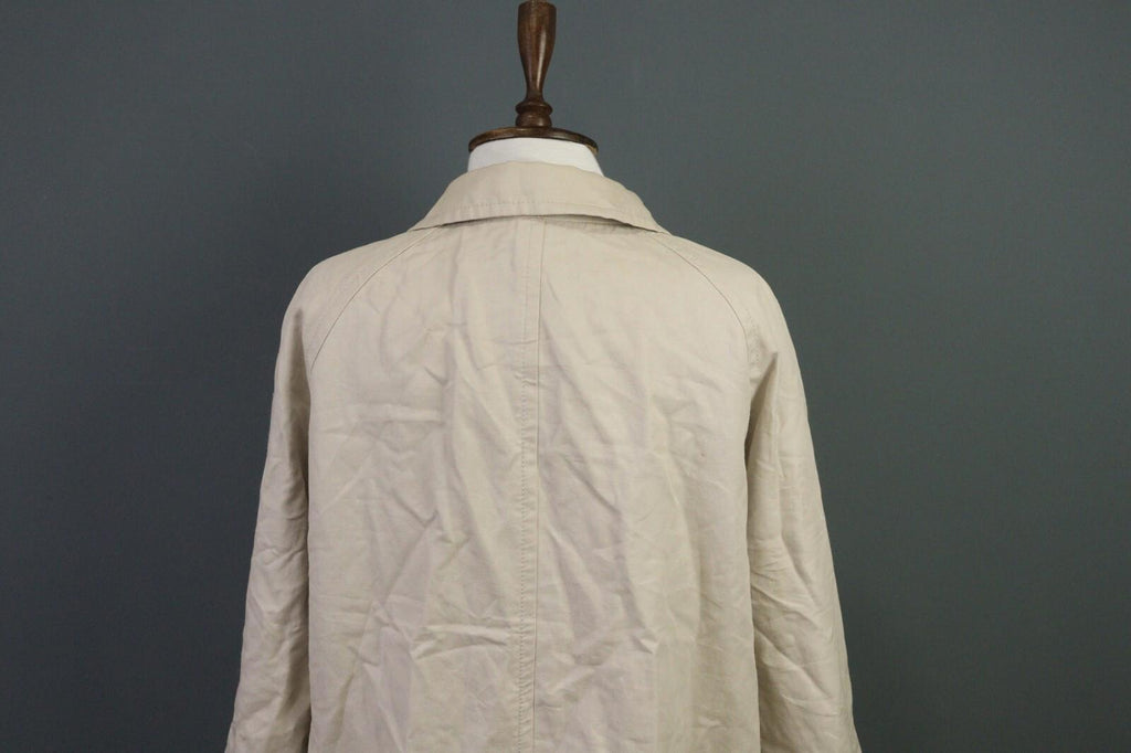'S MAX MARA White Cotton Ramie Overcoat Coat Jacket – Size 12
