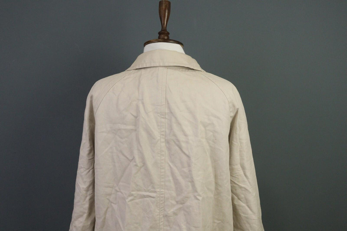 'S MAX MARA White Cotton Ramie Overcoat Coat Jacket – Size 12