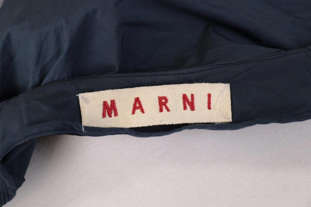 MARNI Blue Snap Short Sleeve Blouse Shirt Top – Size 38