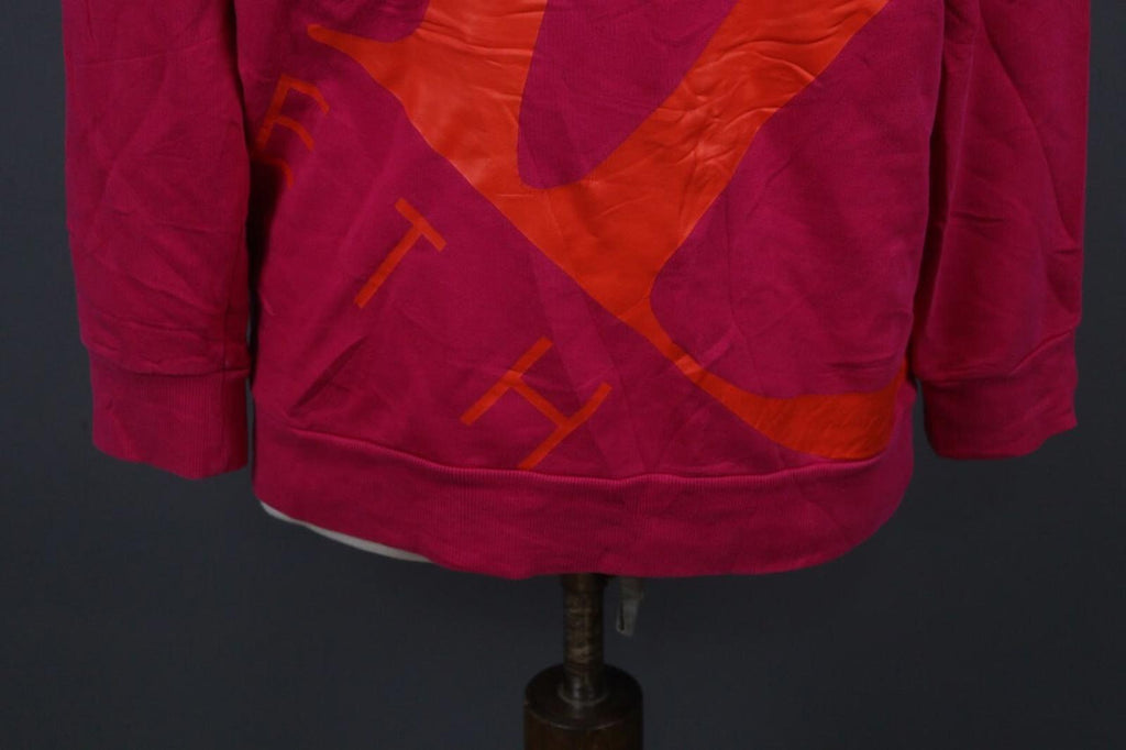 ESCADA Sport Red Cotton Ribbed Cuff & Hem Crew Neck Long Sleeve Sweater – Size M – Used