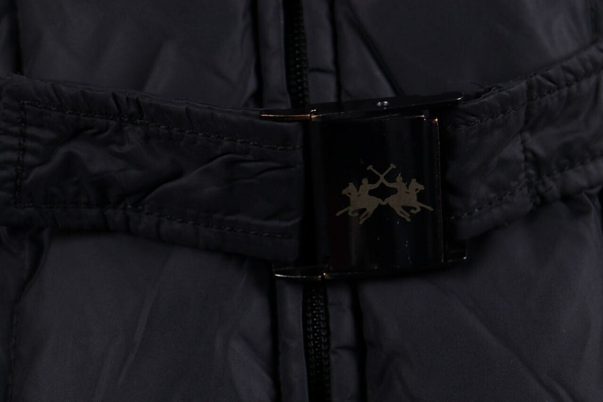 La Martina Saddlery Winter Snow Polo Belted Full Zip Quilted Down Jacket – Size L
