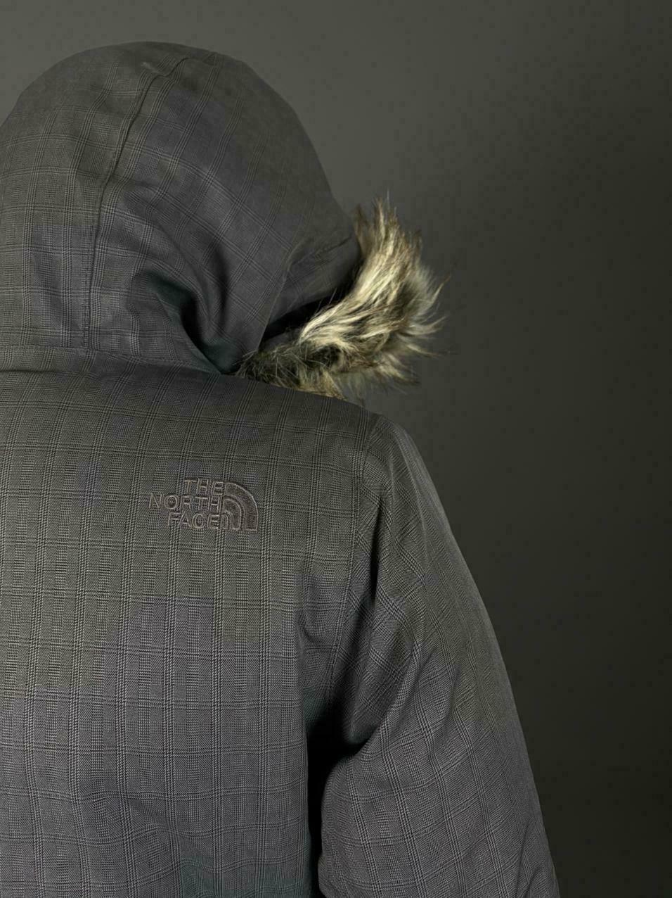 The North Face Grey Hooded Goose Down Zip Up Belted Jacket – Women's XS