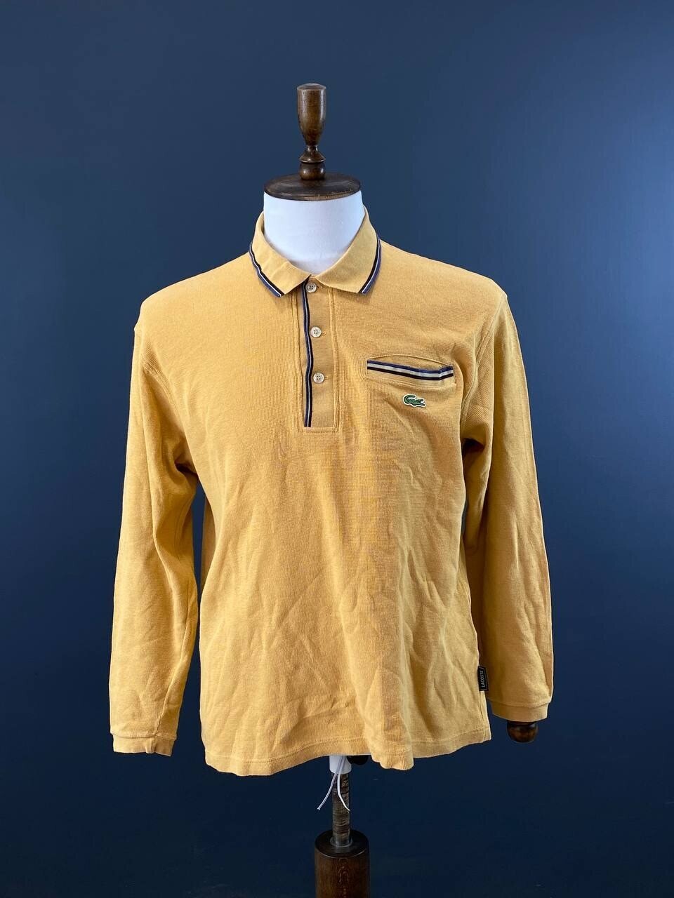 Lacoste Sport Slim Fit Yellow Long Sleeve Polo Shirt – Size 5 / L