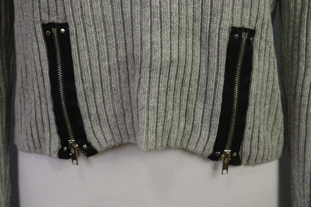 LINDEX Jean Paul Gaultier Gray Turtle Neck Ribbed Sleeve Pullover Sweater – Size L