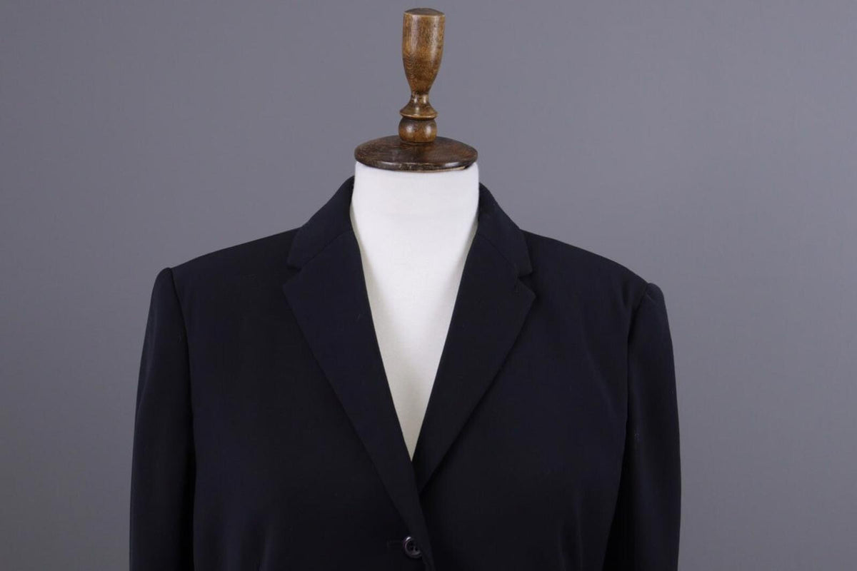 JIL SANDER Black Three Button Lightweight Blazer Jacket – Size 38 / S