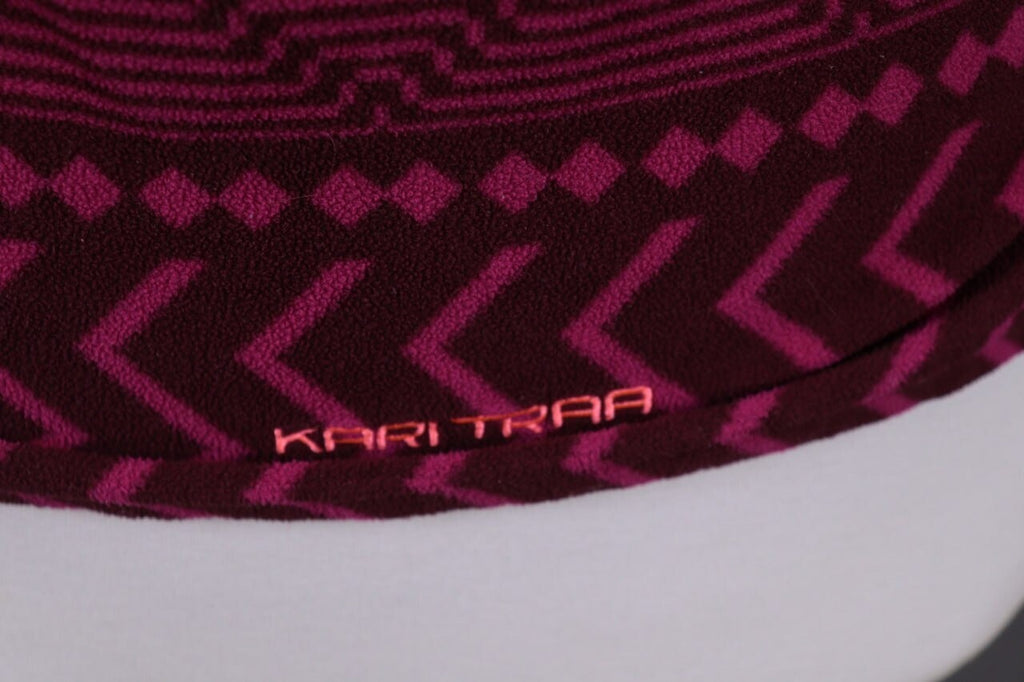 Kari Traa Purple Geometric Striped Full Zip Fleece Jacket – Size L