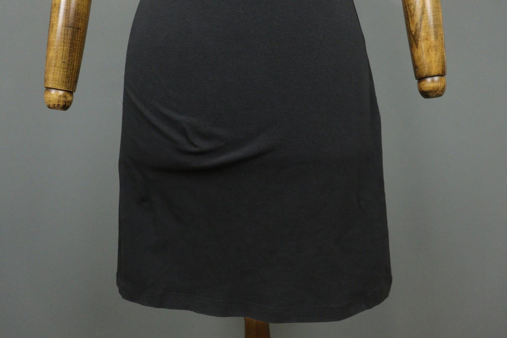 GUDRUN SJODEN Black Cotton Round Neck Sleeveless Pullover Tank Dress – Size S