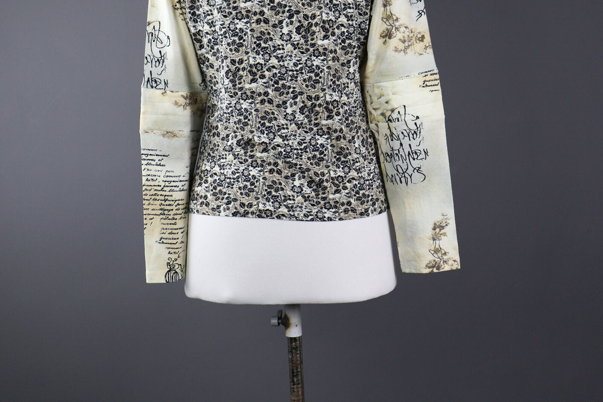 Elisa Cavaletti Floral Designer Activewear Track Jacket – Size XL / 4