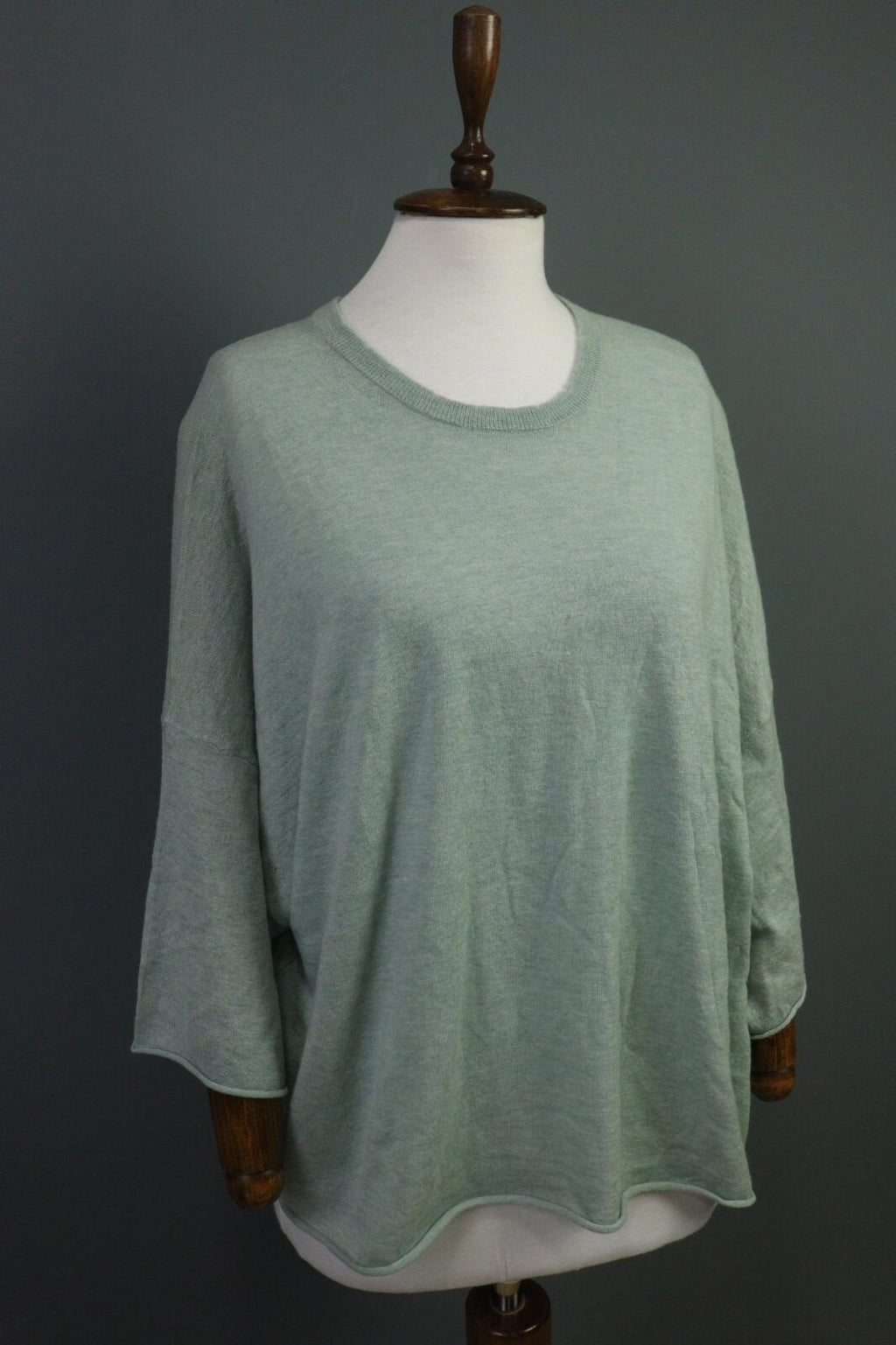 ZADIG & VOLTAIRE Green 100% Cashmere Bell Sleeve Top Blouse Shirt – Size S