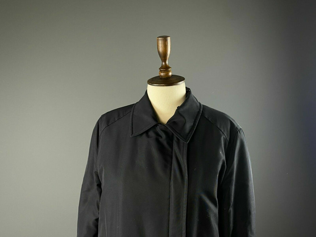 Weekend Max Mara Black Full Zip Nylon Coat Jacket – Women's 38