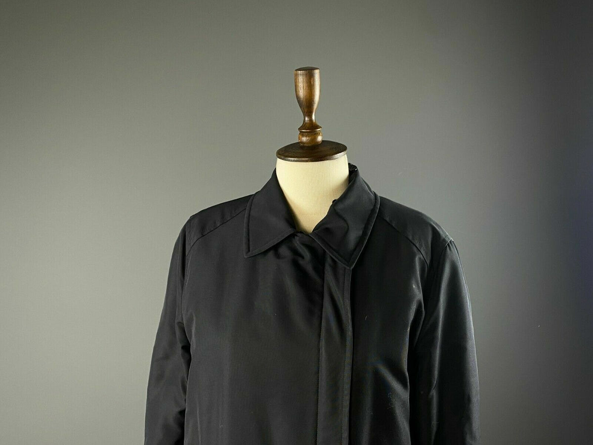 Weekend Max Mara Black Full Zip Nylon Coat Jacket – Women's 38