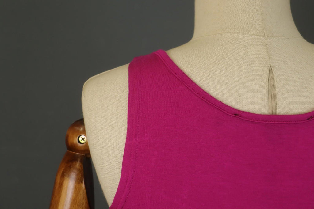 GUDRUN SJODEN Pink Modal Sleeveless Round Neck Stretch Pullover Tank Top – Size S