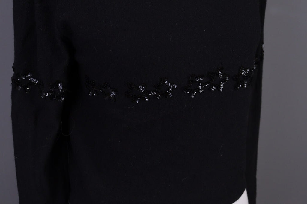 Sonia by Sonia Rykiel Black Wool Angora Knit Sweater 40 / M