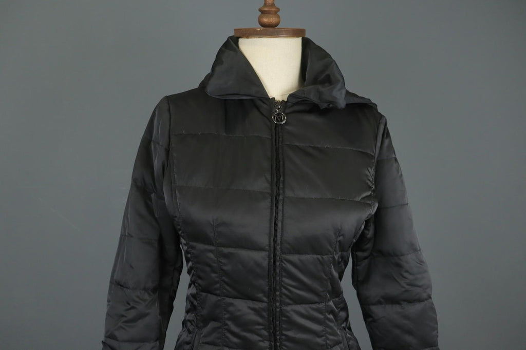 MARELLA Sport Warm Me Up Black Hooded Long Sleeve Full Zip Puffer Jacket – Size 36
