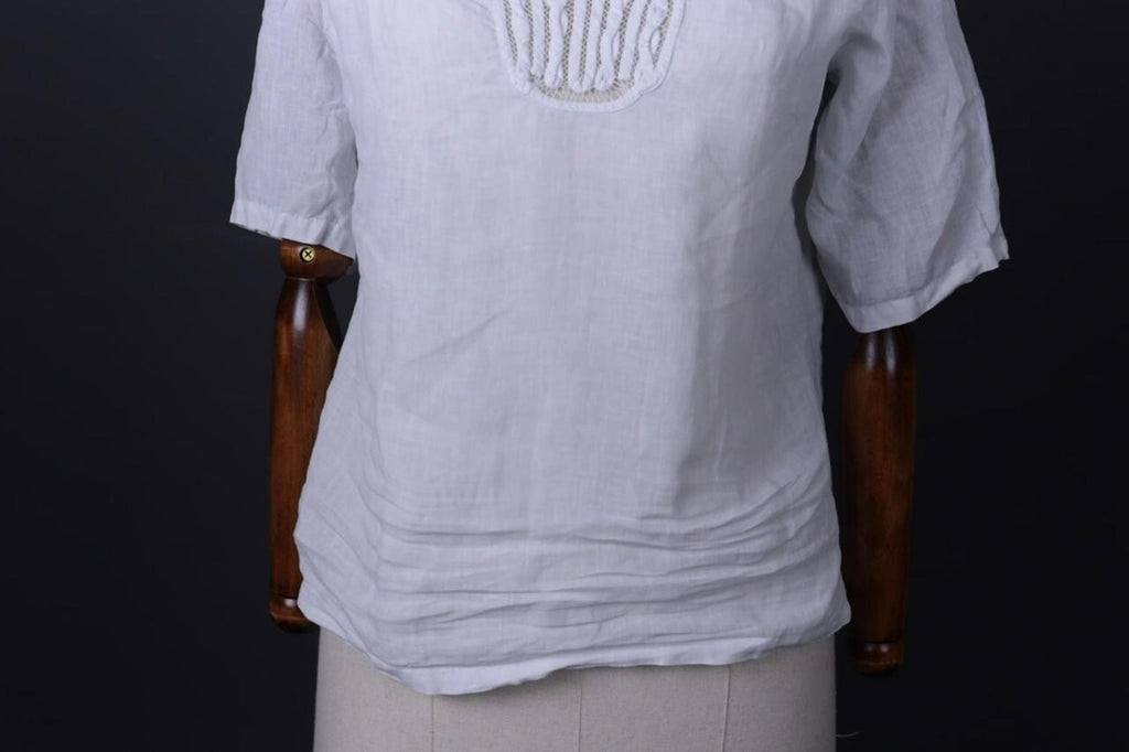TOAST White Linen Short Sleeve Blouse Shirt – Size M