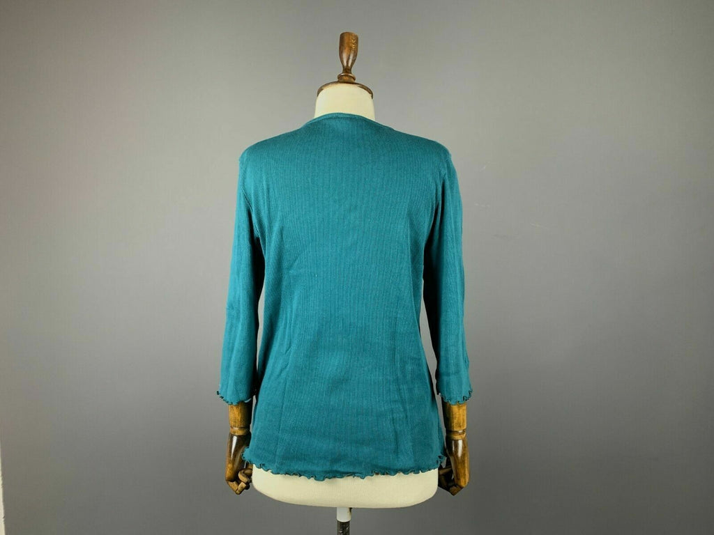 Deerberg by Oska Blue Long Sleeve Top Blouse – Size XL