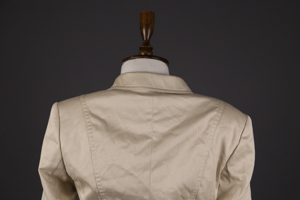 Escada Beige Formal Skirt Suit 2 Piece Blazer Jacket – Size 36