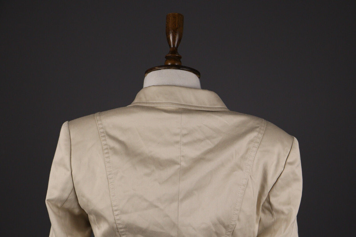 Escada Beige Formal Skirt Suit 2 Piece Blazer Jacket – Size 36