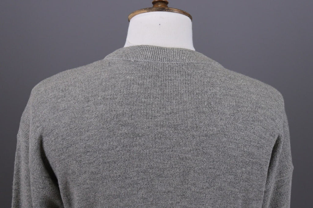 Lacoste Gray Wool Button Down V-Neck Cardigan Sweater – Size 4 / M