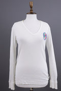 Dolce&Gabanna White V-Neck Pullover – Size 46