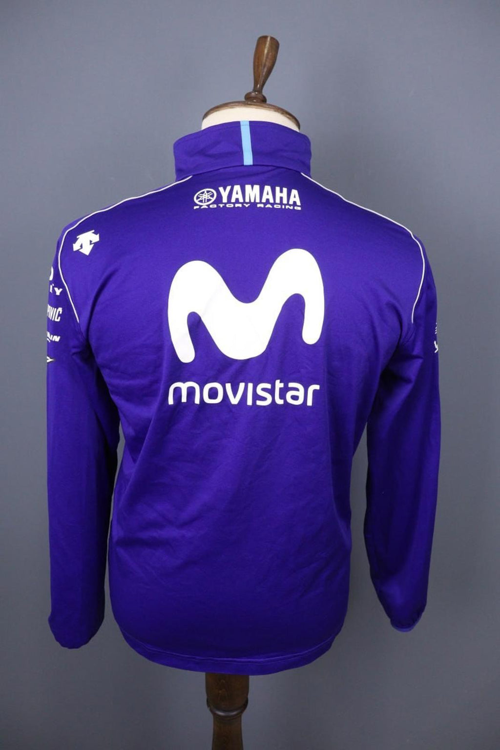 Yamaha Motor Blue Raglan Sleeve Full Zip Monster Energy Racing Team Jacket Sz S