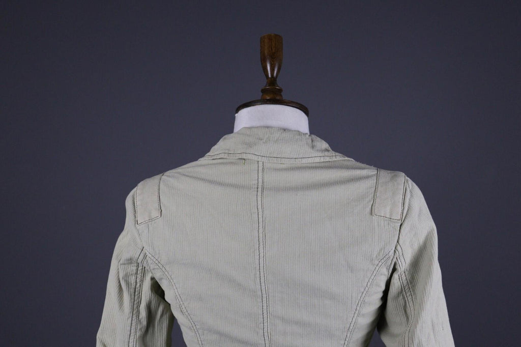 TRANSIT PAR SUCH 391 Beige Designer Two Pockets Lightweight Coat Jacket – Size 2