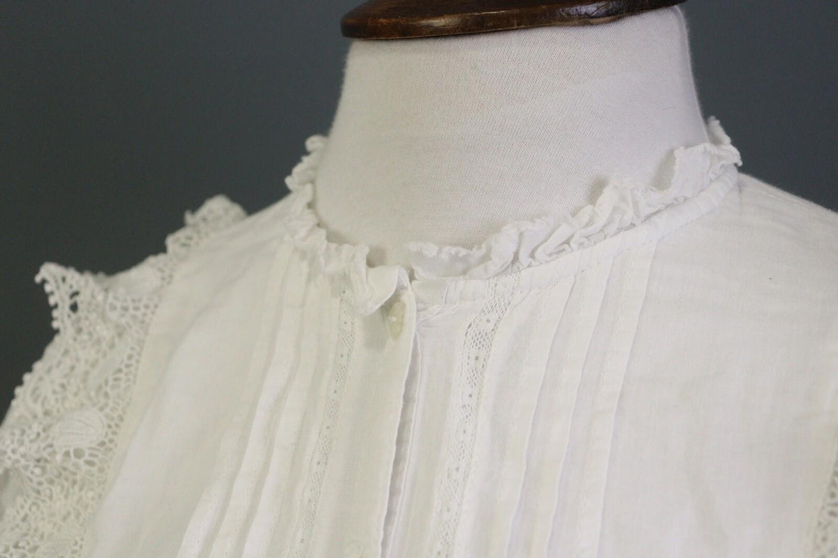 ZADIG & VOLTAIRE White Long Sleeve Button Down Lace Top Blouse Shirt – Size 16-M
