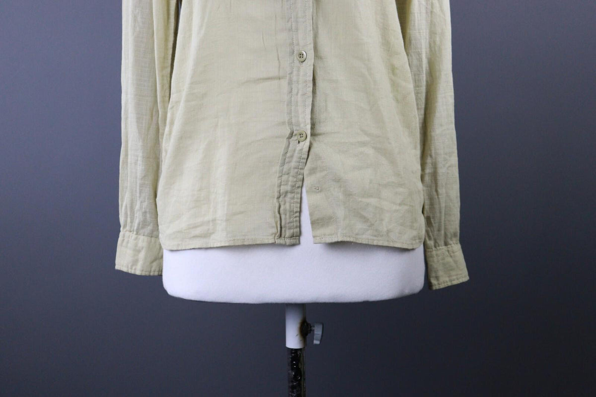 DENIM & SUPPLY RALPH LAUREN Beige Long Sleeve Button Up Shirt Blouse – Size S