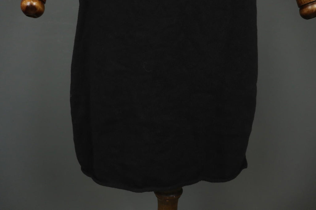 GUDRUN SJODEN Black 100% Cotton Cap Sleeve Crew Neck Pullover Shift Dress – Size M
