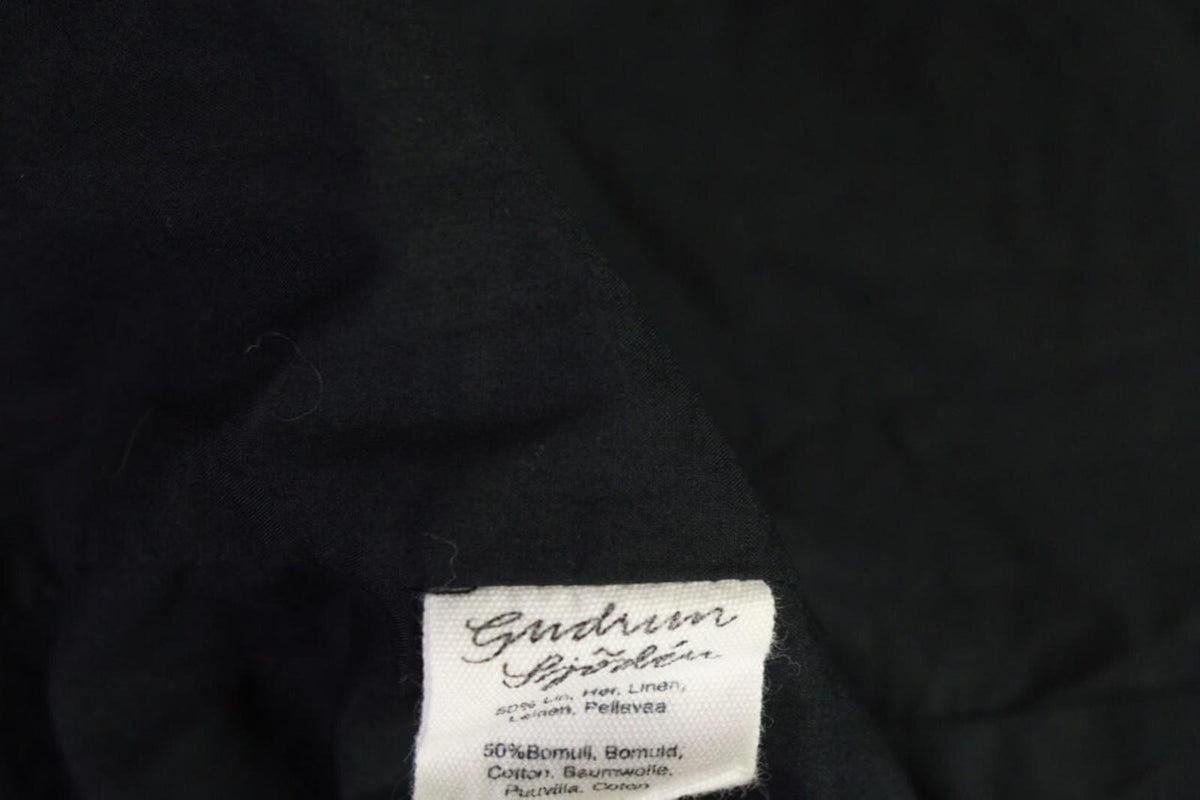 GUDRUN SJODEN Gray Windbreaker Linen Parka Oversized Coat Jacket – Size XL
