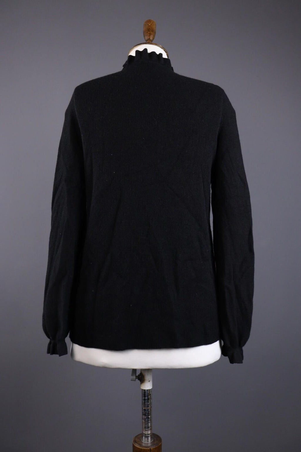 COS Black Wool Designer Long Sleeve Sweater – Size S