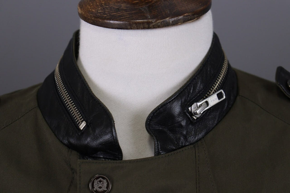 The Kooples Khaki Full Zip Multipockets Cargo Snap Jacket – Size XS