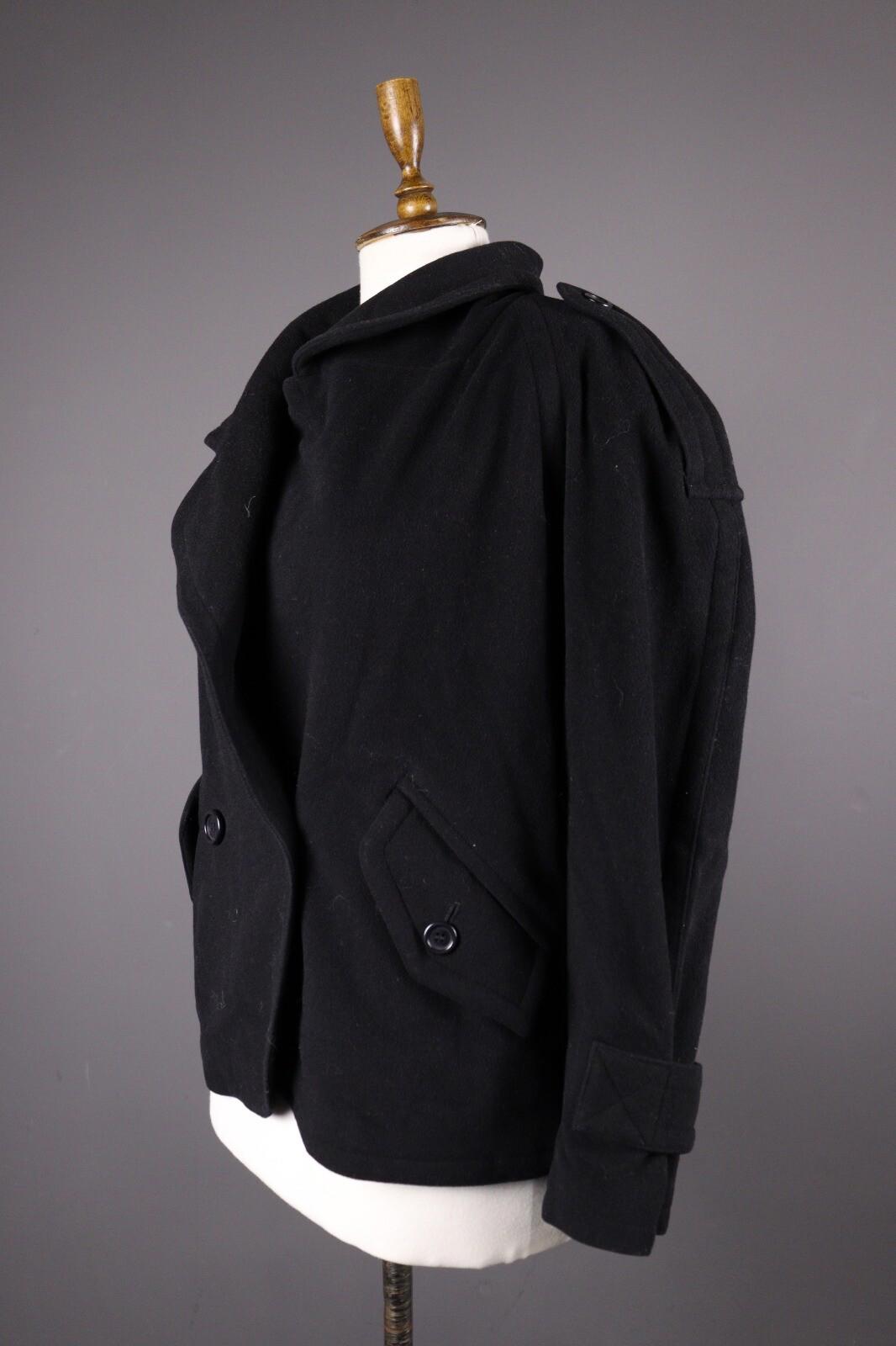 MONDI Black Wool Double Breasted Coat Jacket – Size 36