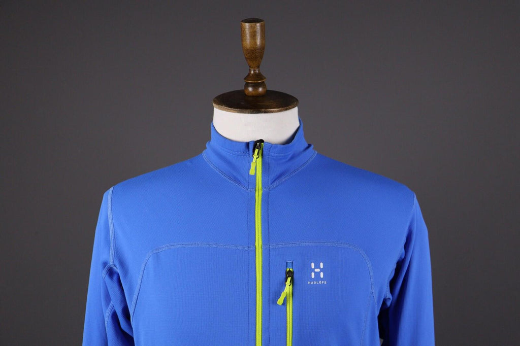 HAGLOFS Stem Full Zip Blue Fleece Hiking Sweater – Size M