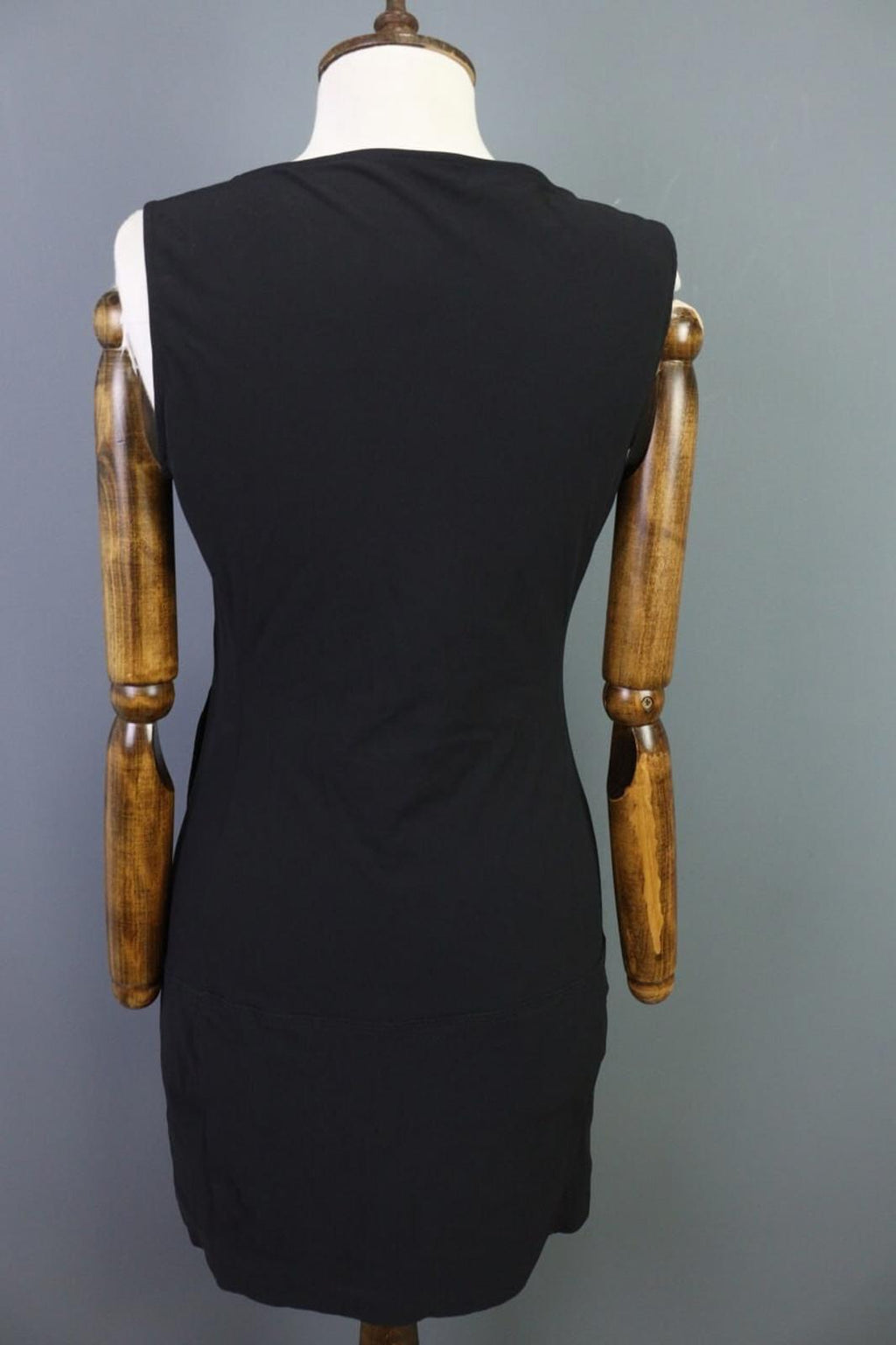 MARITHE FRANCOIS GIRBAUD Gray V-Neck Bodycon Dress – Size I 44 US 29