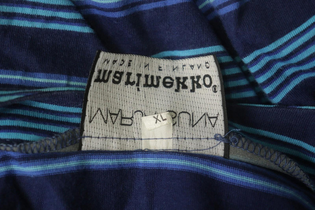 MARJA SUNA MARIMEKKO Navy Purple Striped Button Front Cardigan Sweater – Size XL