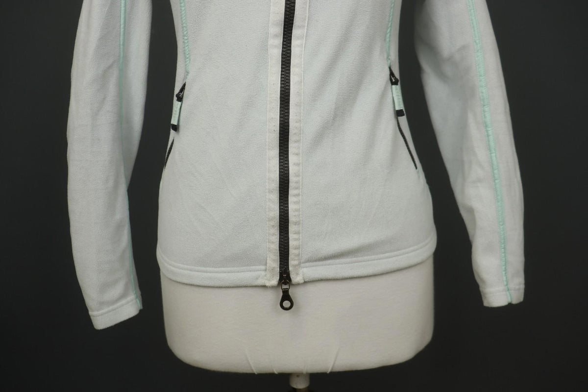 FRAUENSCHUH Blue Pockets Long Sleeve Full Zip Winter Soft Fleece Jacket – Size 1