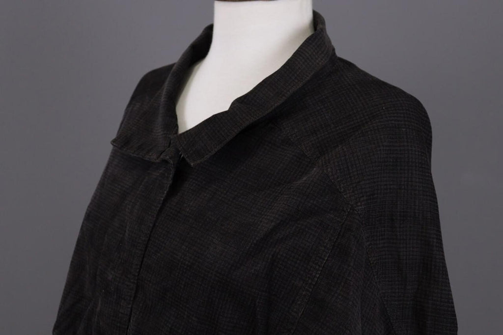 OSKA Brown Check Lagenlook Designer Relaxed Blazer Jacket – Size 3