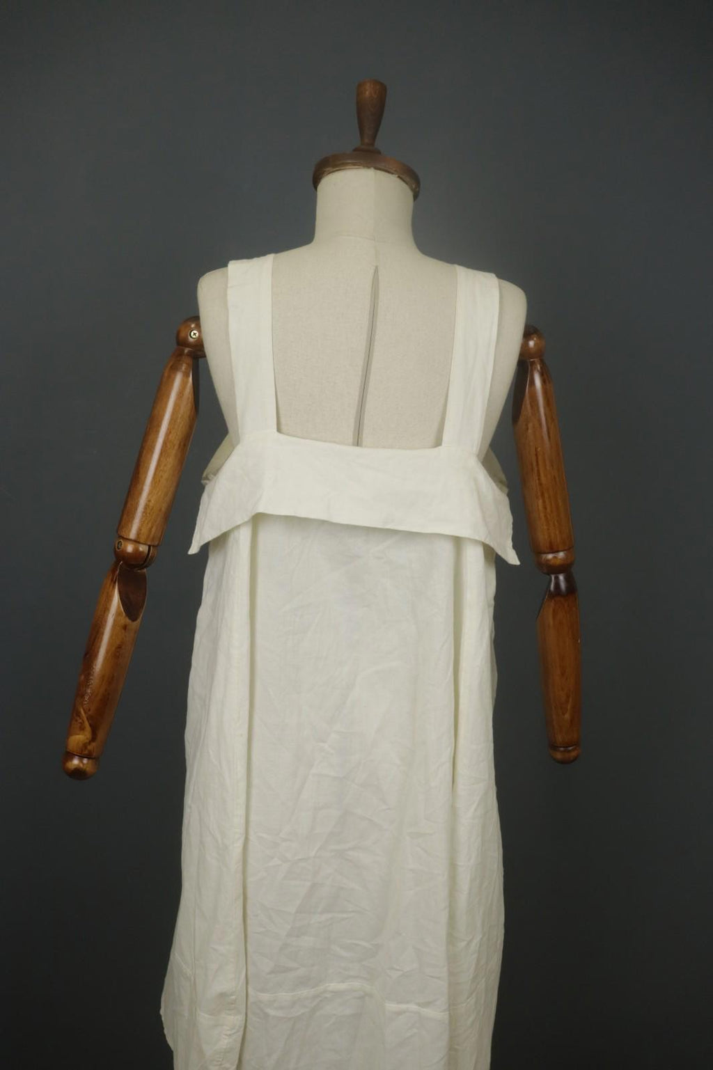 BARBARA LANG Cotton Square Neck Sleeveless Knee Length Pullover Tank Dress Sz L
