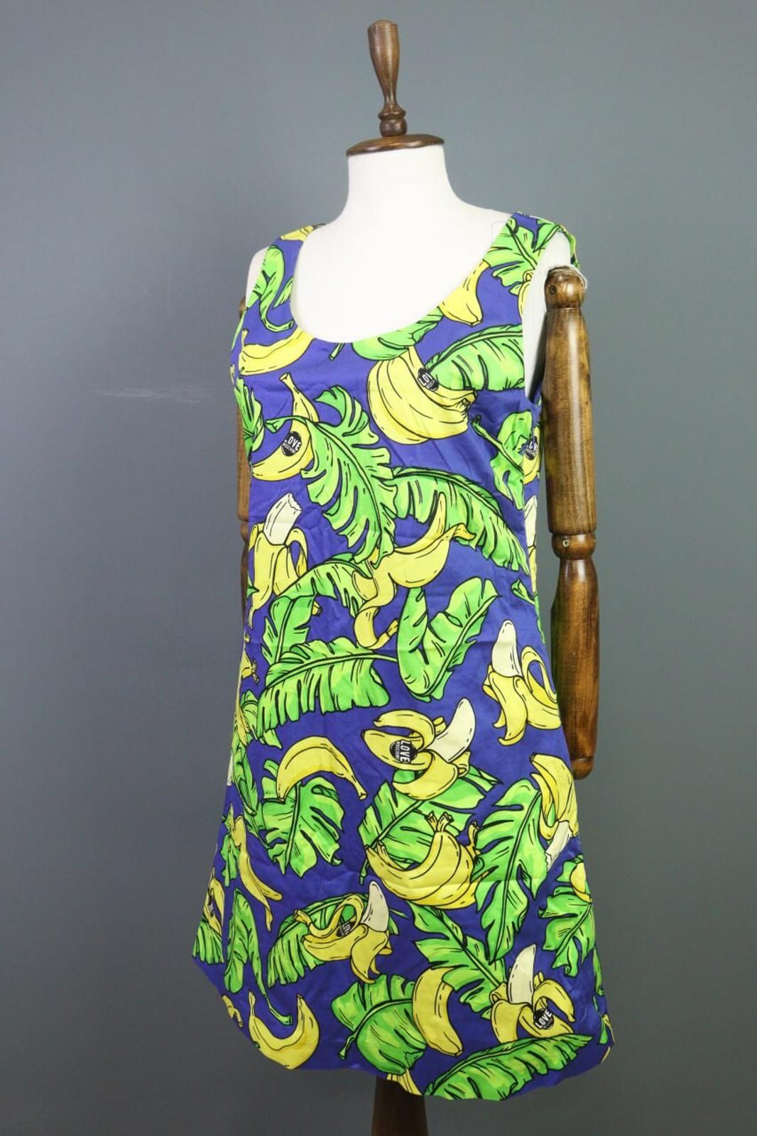 LOVE MOSCHINO Multicolor Fruits Sleeveless A-Line Short Dress – Size US 10 / I 46