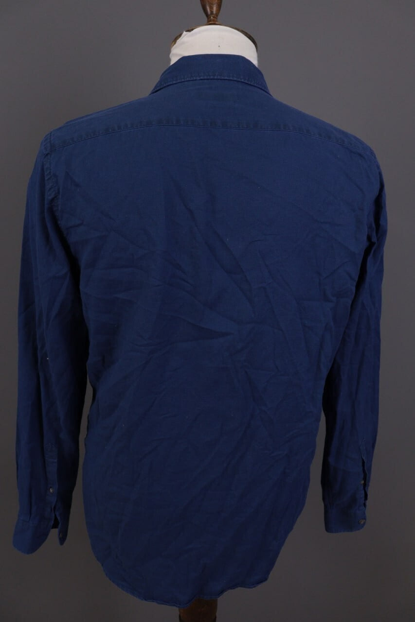 Closed Regular Blue Long Sleeve Button Down Shirt – Size L