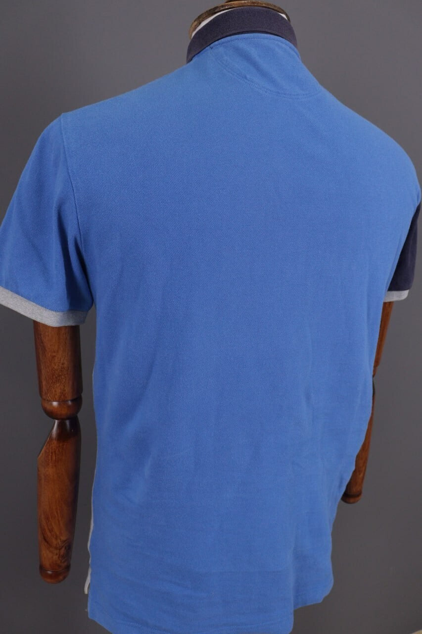Hackett London Classic Fit GB Gray Summer #3 Short Sleeve Polo Shirt – Size M – Used