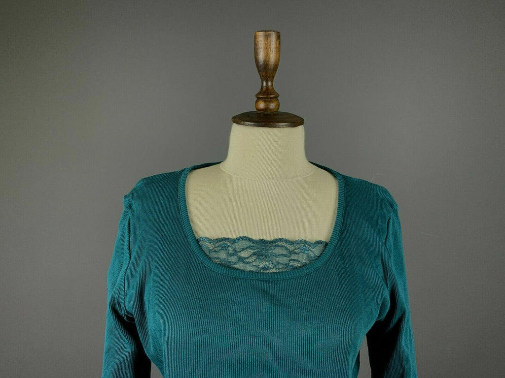 Deerberg by Oska Blue Long Sleeve Top Blouse – Size XL